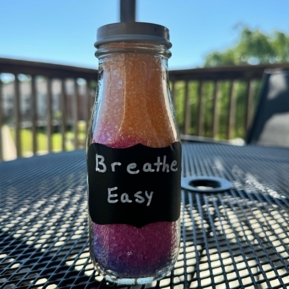 Orange, Purple, & Neon Pink Essential Oil Infused Bath Salts